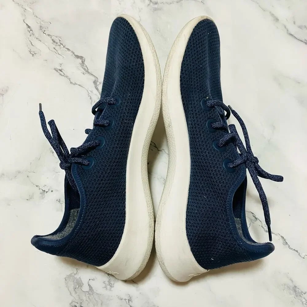 Allbirds Sneakers Mens 10 Blue Tree Runners Weave Walking Everyday Shoes
